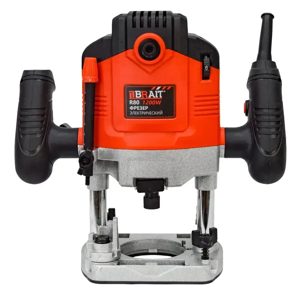 Фрезер электрический Brait R80 по дереву, сетевая машинка фрезерная (1200 ВТ, 6-8 мм)
