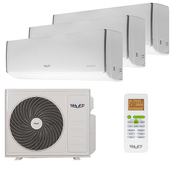 Мультисплит система на 3 комнаты Shuft SFMS/I-07 HB FMI/N8/In/white_WF x 3 / SFMO/I-21 FMI-3/N8/Out