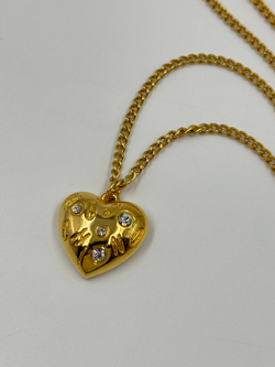 Кулон Сердце с кристаллами Moschino