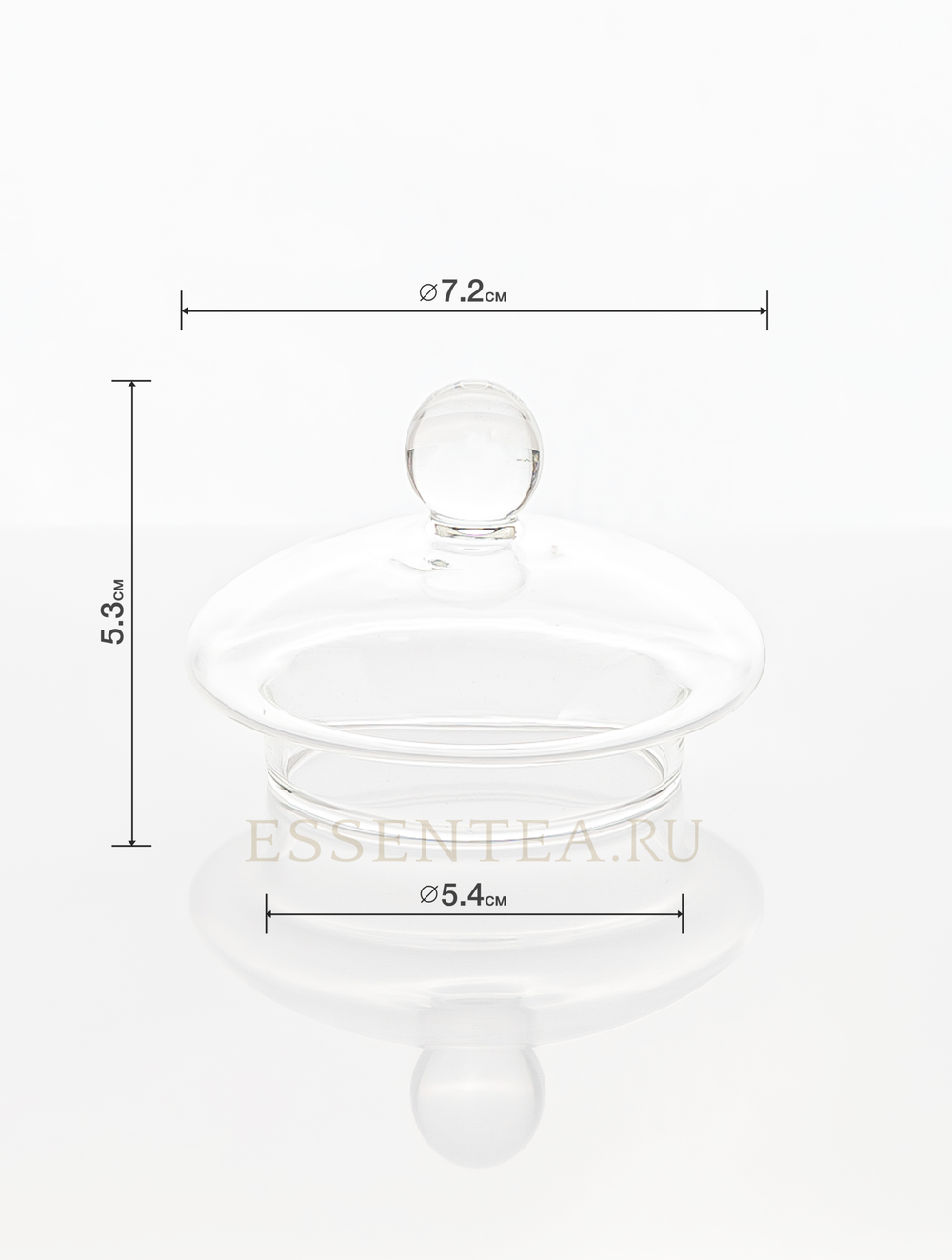 Крышка стеклянная для чайника  серии "Танг пу"