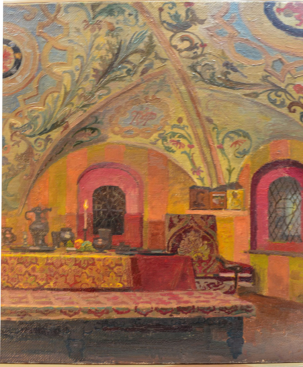 Шахматов Л.А .Столовая палата. Холст, масло. Москва. 2022. Размер 61,3х51,4