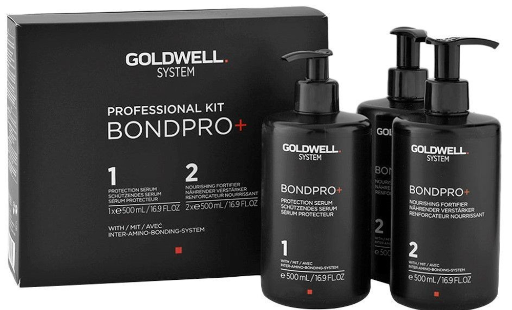 Goldwell System Bondpro+ Professional Kit - Набор (Усилитель 2x500 мл + Сыворотка 1х500 мл)