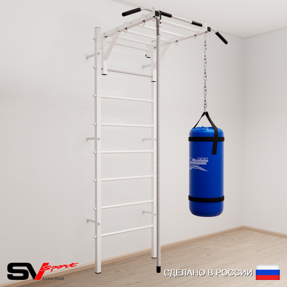 Шведская стенка Sv Sport 5293 (Турник рукоход/Канат/Цепь/Мешок 30кг)