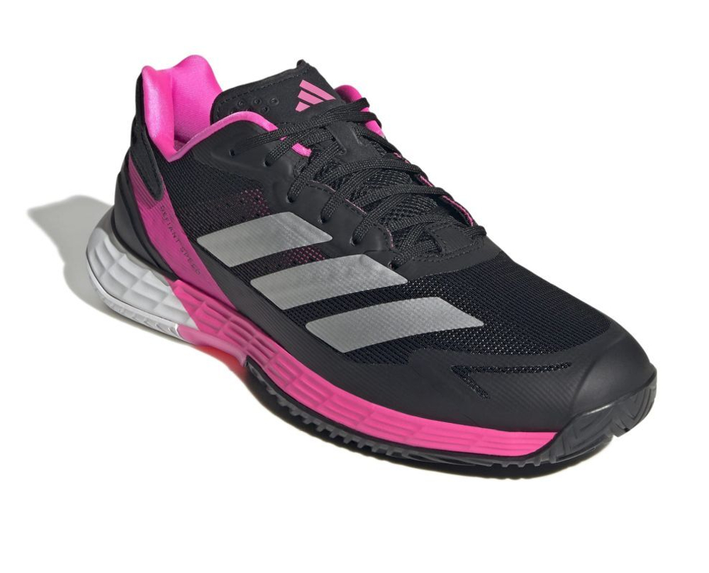 Мужские кроссовки теннисные Adidas Defiant Speed 2 M - black/grey/pink