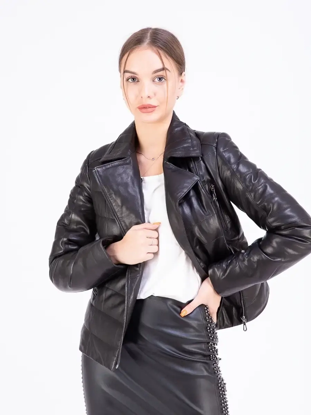 Куртка женская из натуральной кожи