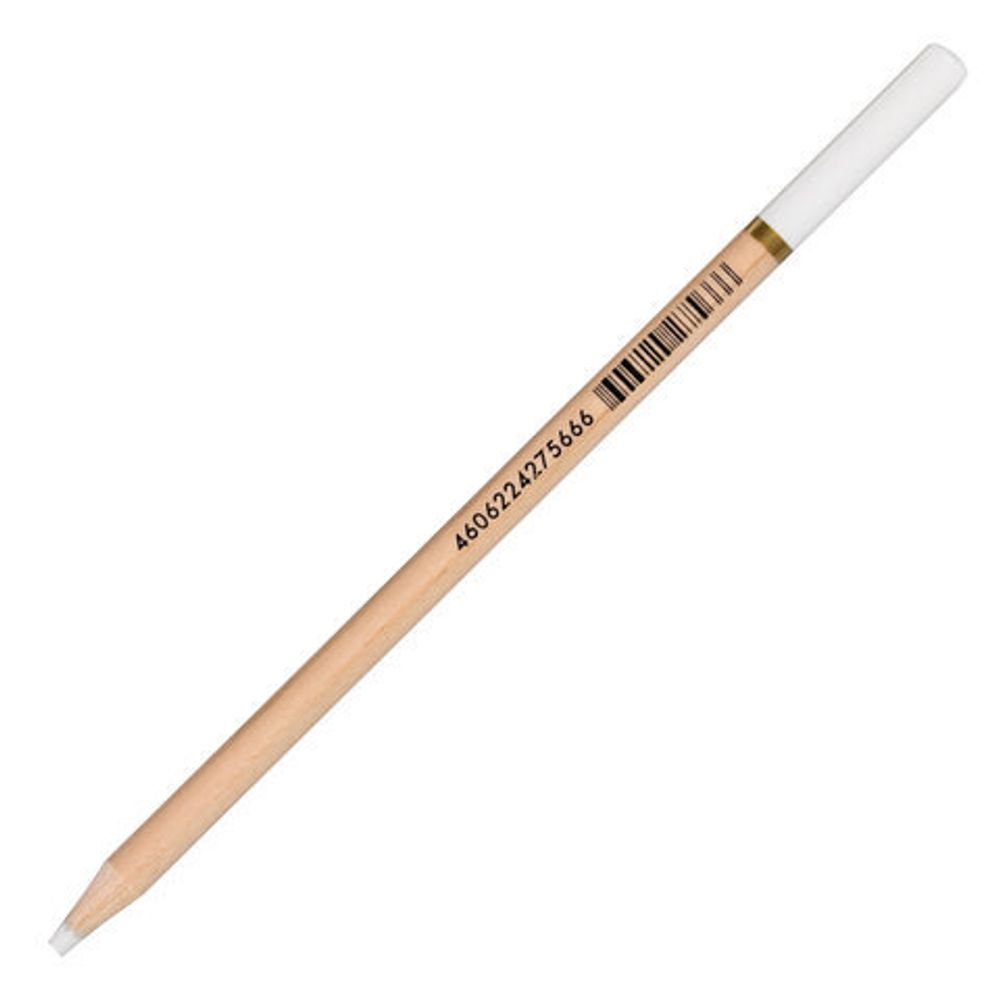Карандаш МЕЛОВОЙ художественный белый 1 шт. BRAUBERG ART CLASSIC, грифель 4 мм, 181696