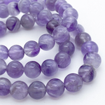 Аметист бусины, диаметр 8,2-8,4 мм, цена за 22-23 шт (1/2 нити)