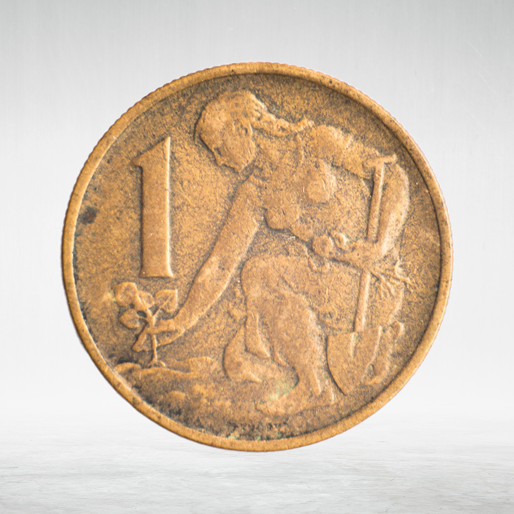 Czechoslovakia, 1 Koruna, 1962, VF