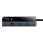 USB-C Хаб PioneerJoy 8-Port (HDMI4K@60Hz + 2xUSB3.0 + USB2.0 +USB-C-PD + RJ45 + SD + TF)