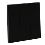 Клавиши для выключателя/переключателя трехклавишного, S70 (черный матовый)