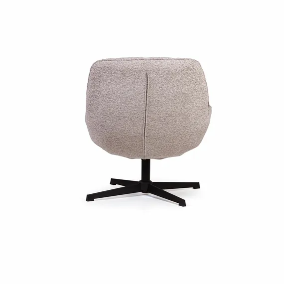 Крутящееся кресло Mateo, светло-серое букле