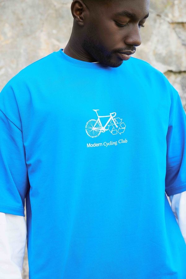 Футболка Re Cycle Синяя - фото 22