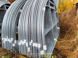 Каркас теплицы "Удачная" Оцинкованная Классик (на ребро) 20*20мм шаг дуг 0.67м, Ширина 3м, высота 2,1м, длина 6м.