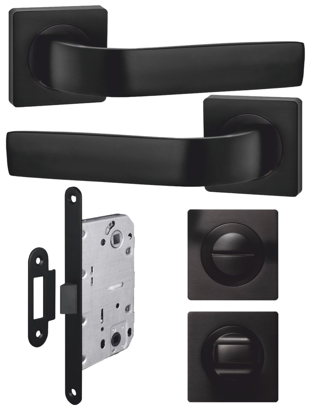 Ручка дверная для межкомнатных дверей с фиксатором