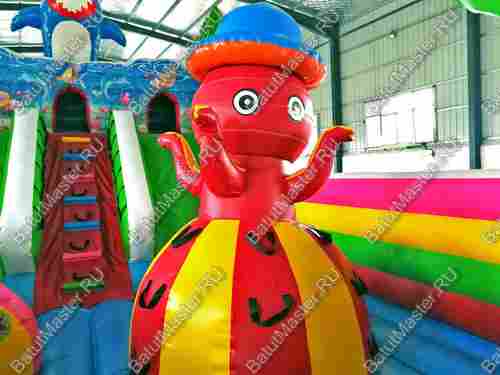 Батут с горкой "В гостях у моря" 12*6*6 м