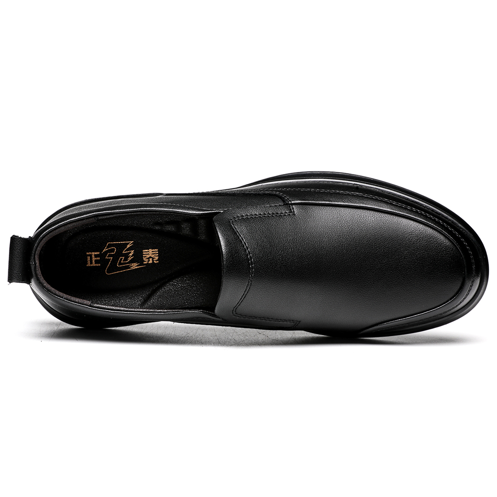 CHINT Cow Split Leather Men"s Casual Shoes Men"s Black