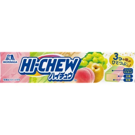 Конфета жевательная Hi-Chew Королевский микс 3 вкусов Morinaga, 55 гр