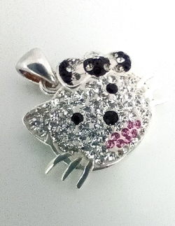 Подвеска "Эстерелла", серебро 925 пробы, с кристаллами Swarovski/Ф