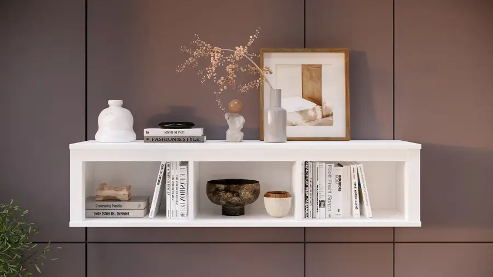 Полка навесная - аналог IKEA HEMNES / ХЕМНЭС/ ХЕМНЕС / КЫМОР / ИКЕА 148х34х37 см, белый