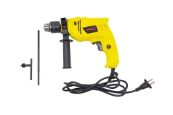 Ударная дрель с набором сверл бит насадками и дополнительными аксессуарами