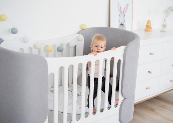 Кроватка-трансформер KIDI Soft (серый)