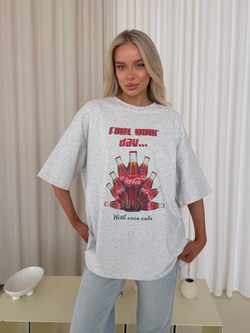 Футболка Coca-cola серый