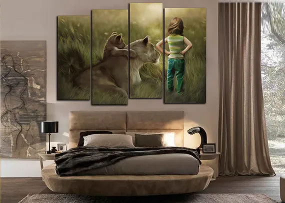 Модульная картина "Бесстрашный малыш"