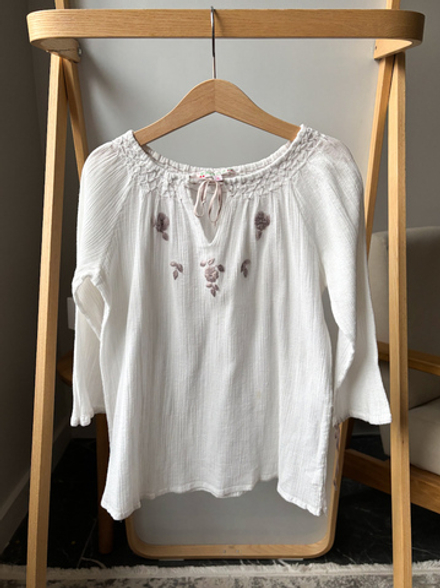 Хлопковая блузка Bonpoint, 128