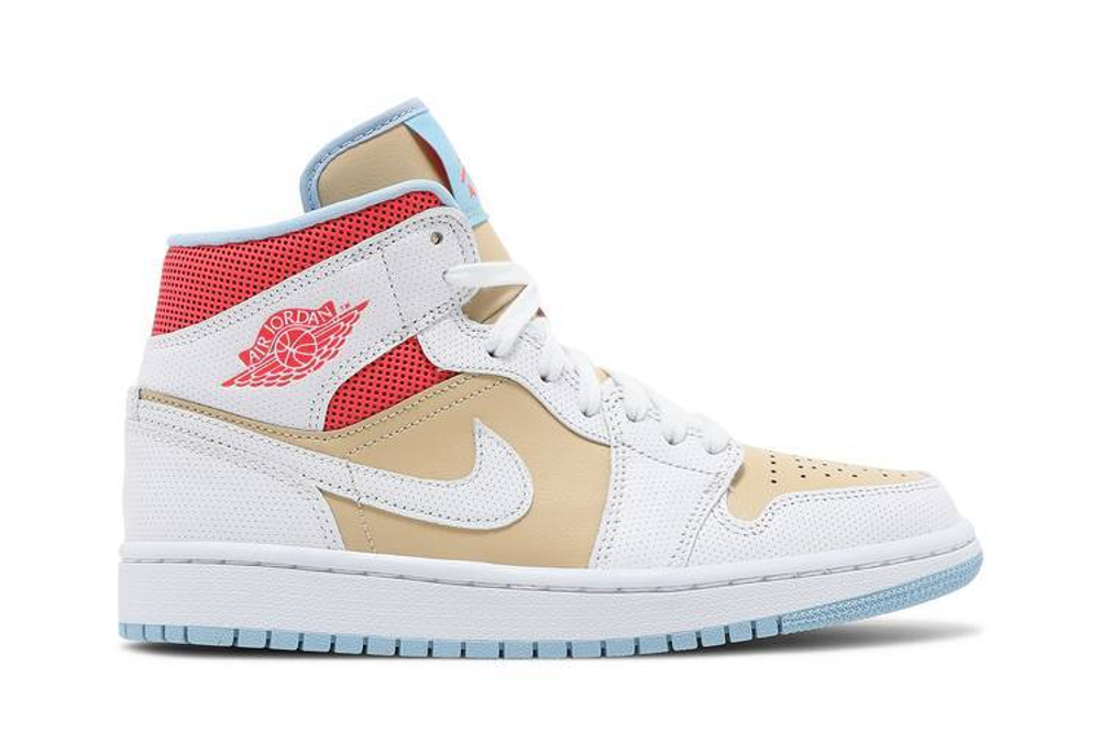 Кроссовки Jordan Air Jordan 1 Mid Sesame (Женская размерная сетка)