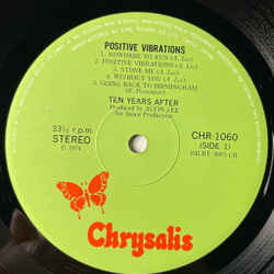 Винтажная виниловая пластинка LP Ten Years After Positive Vibrations (Japan 1974) (Obi) Nowhere To Run
