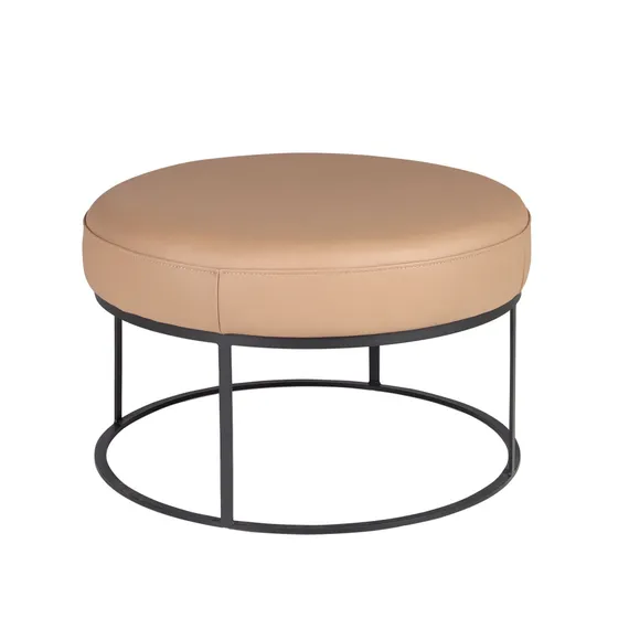 Банкетка из коричневой кожи 5190