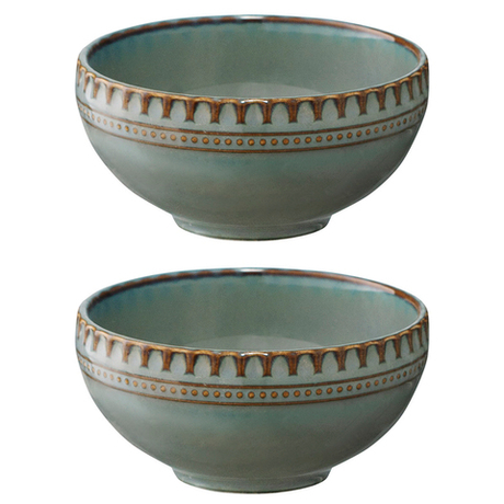 Набор из двух пиал темно-серого цвета из коллекции Kitchen Spirit, 10см