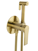 Смеситель с гигиеническим душем встраиваемый WONZON & WOGHAND BRILLIANT, Брашированное золото (WW-88829079-BG)