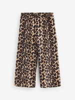 Брюки широкие для девочки Next B83-276, Бежевый, Черный