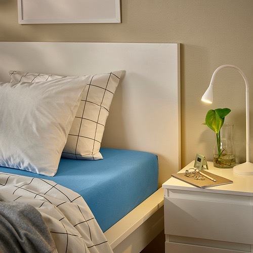 VARVIAL Простынь на резинке 160х200 см, синяя