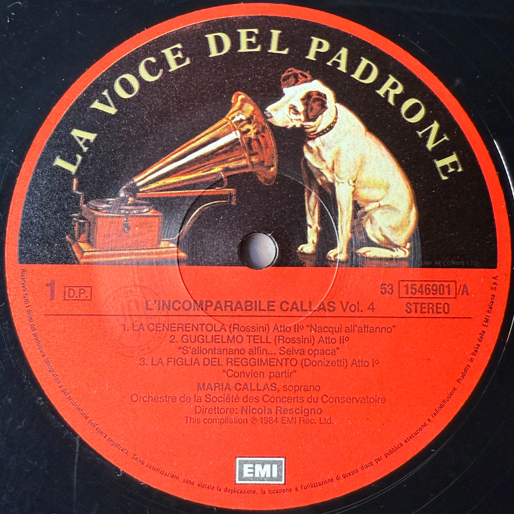 Maria Callas ‎– L'Incomparabile Vol. 4 2LP (Италия 1984г.)