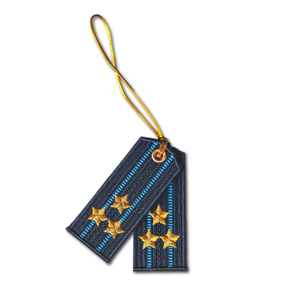 Брелок Вышитый Погончики В Авто ВКС Полковник | ATRIBUTICASTORE.RU