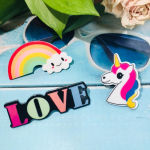 Значки в наборе 3шт «Summer element», любовь