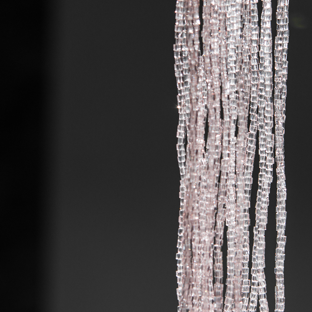 Хрустальные бусины, оттенок "Розовый", 2мм, кубик