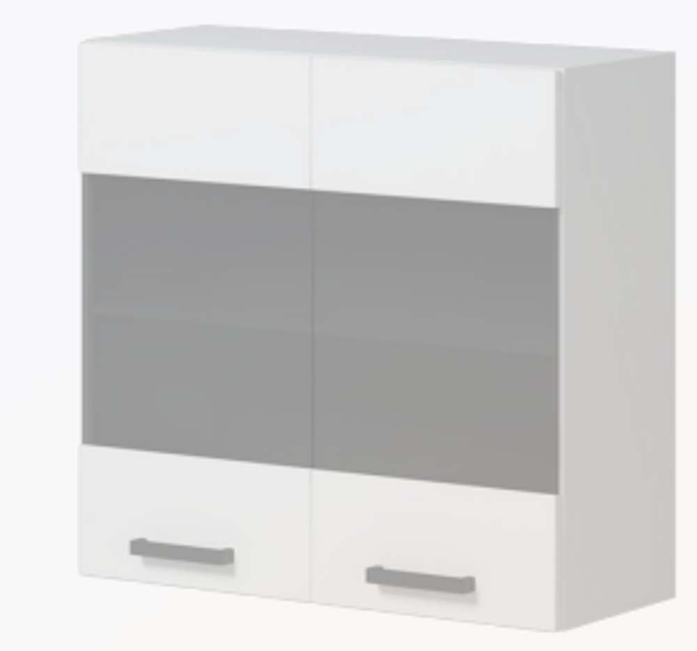 Alisa Soft - Шкаф навесной 800 стекло