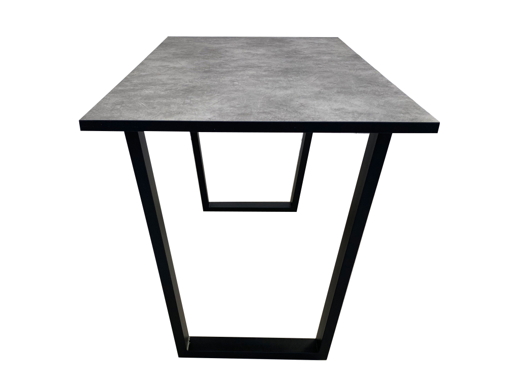 Стол Мир стульев Саен 8, Черный/Бетон