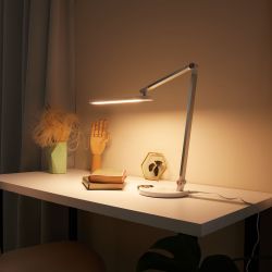 ULM-D113 18W-3000-6000K-DIM WHITE Светильник настольный светодиодный с беспроводной зарядкой телефонов. Сенсорный выключатель. Диммер. Белый. TM Uniel