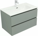 Тумба с раковиной Aquanet Вега 2.0 337961/254364 80 мисти грин