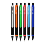 Ручка шариковая, масляная, автоматическая, Vinson, синие чернила, серия "VINSON ECHO", 6 цветов корпуса, 36 шт