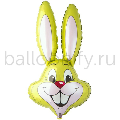 Шар (35''/89 см) Фигура, Заяц, Светло-зеленый, 1 шт.