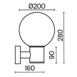Уличный настенный светильник Outdoor O598WL-01B