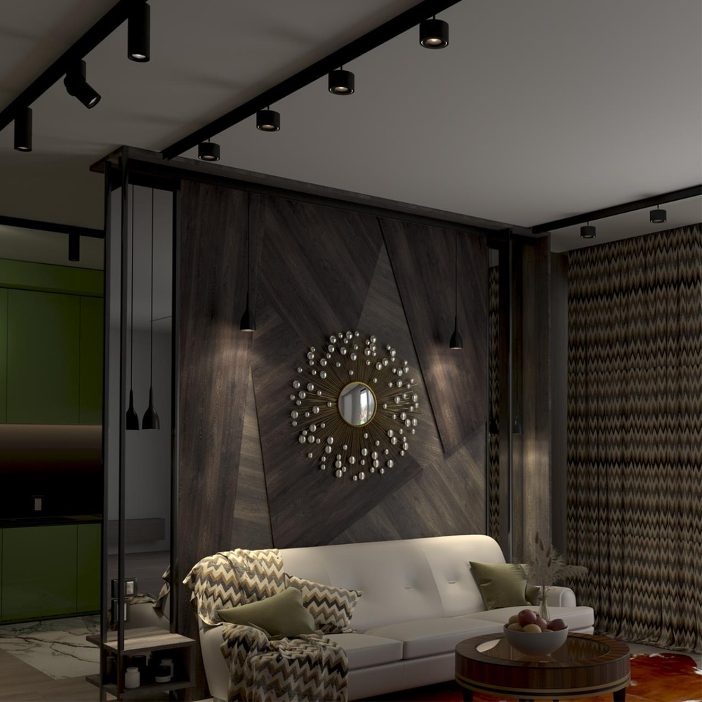 135091 SHINO NT20 114 черный Низковольтный шинопровод 1м (токопровод и заглушки в комплекте) IP20 48V FLUM