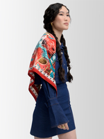 Платок «Кремль - Москва - Фаберже»