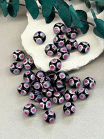 Стеклянные бусины лэмпворк 13*13 мм "Калейдоскоп"