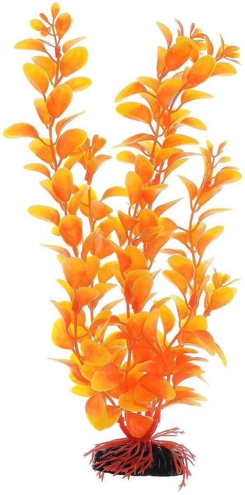 Пластиковое растение Plant 011- Людвигия ОРАНЖЕВАЯ, 30см